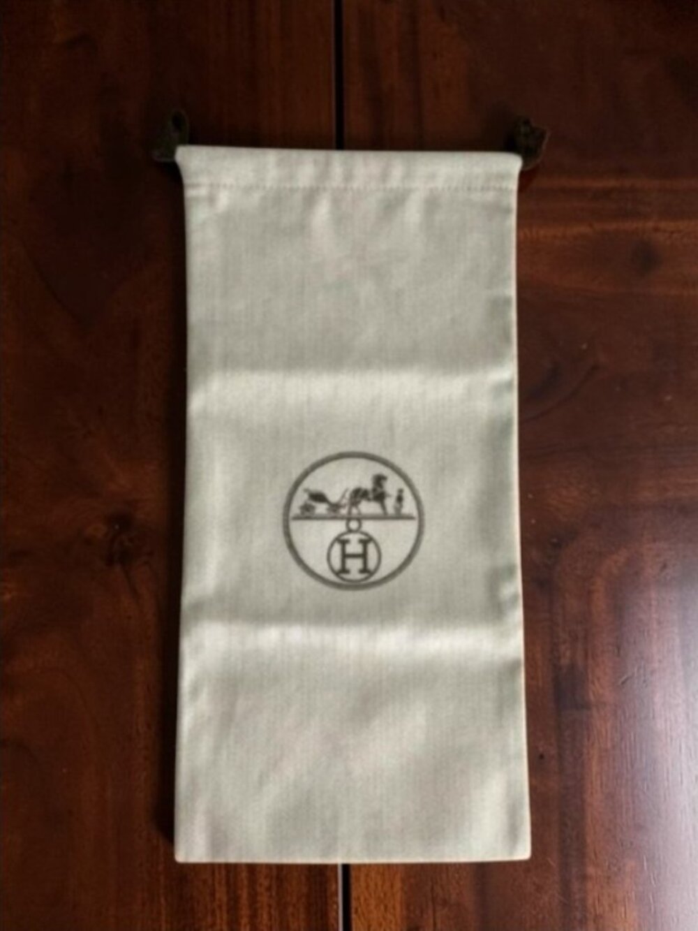 Hermès Herringbone Dust Bag – Accessory & Small Leather Goods Size – Like New
